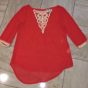 Orange blouse